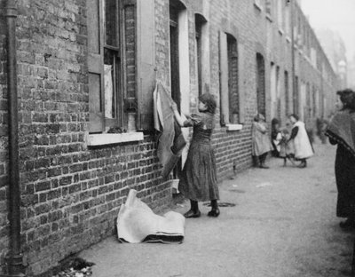 London Slums by English School